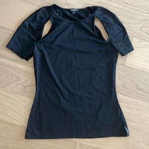 MICHI cut out activewear top
